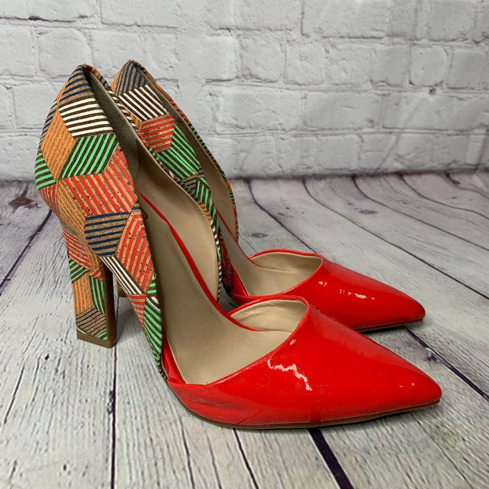 Mix no. 6 Shoes Red Multicolor Pumps